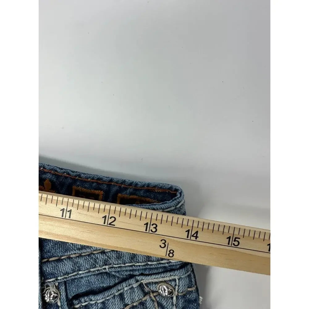 Rock Revival Amy Capri Jeans Sz 25 Medium Wash Stretch Denim Cropped 28” Inseam